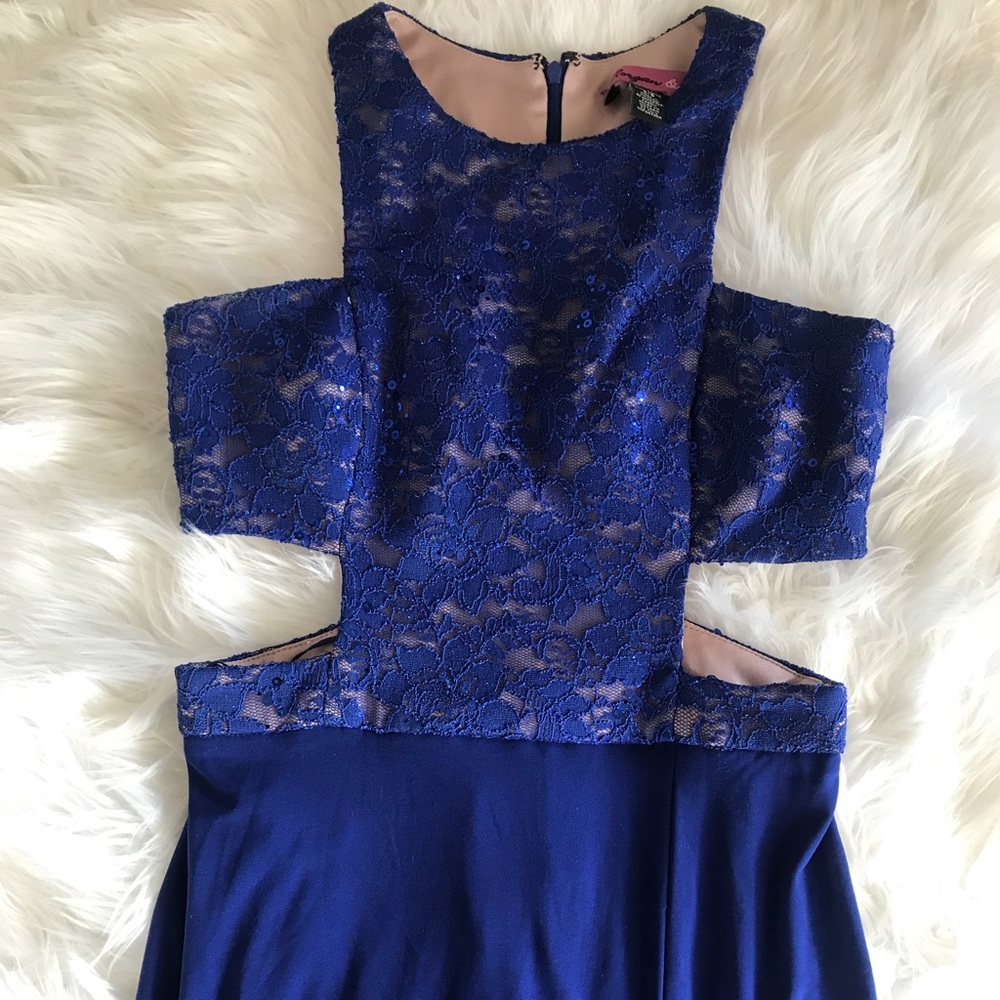 Royal blue prom dress